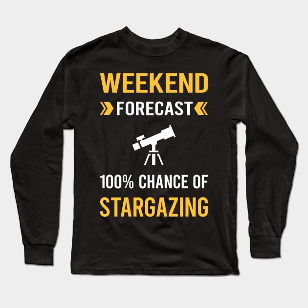Weekend Forecast Stargazing Stargaze Long Sleeve T-Shirt by Good Day
